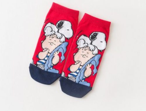 Children’s Snoopy cartoon polyester ankle socks