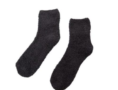 Colorful fluffy microfiber plush socks