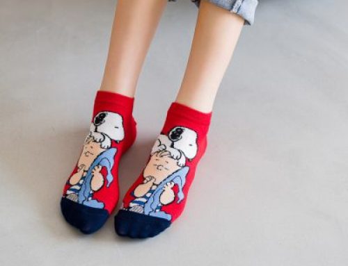 Snoopy cartoon polyester ankle socks